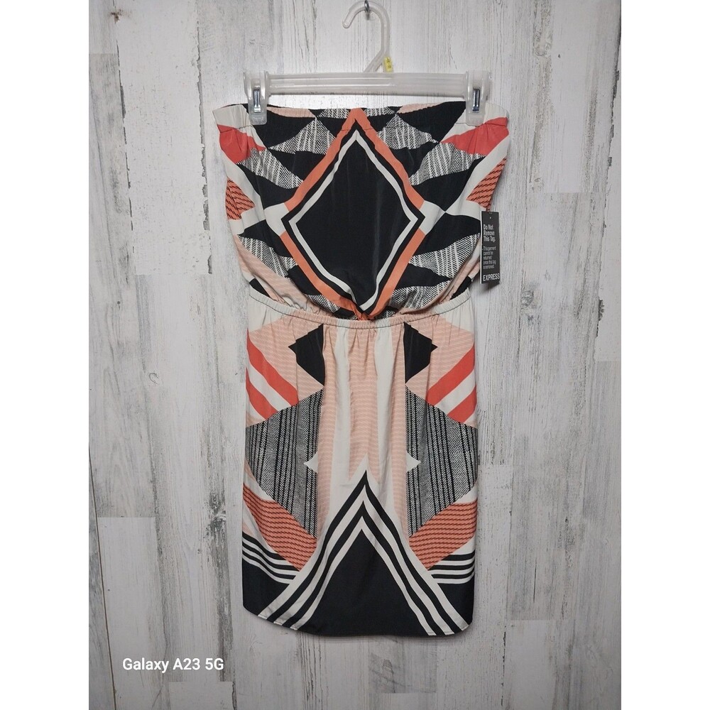 Express Strapless Aztec print Dress Size xsmall